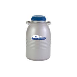 TW 20XT for long-term LN2 storage at cryogenic temperatures has a 20.7L capacity, a 230-day static hold time and a lockable lid; includes six 11" canisters | 6900-16 displayed