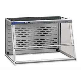 XPert Balance Enclosure from Labconco, shown with Guardian 1000 Digital Airflow Monitor | 3644-50 displayed