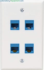 Offers up to 4 ports for devices to plug into the cleanroom's Internet  |  6703-92 displayed