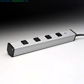 Provide electrical receptacles for connecting instruments and equipment inside the glove box. | 3643-16 displayed