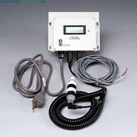 Measures percent of oxygen inside the glove box using a chemically-resistant electrochemical sensor. | 3643-56 displayed