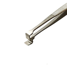 Long tweezer designed for handling 3" wafers, and features a standard serrated handle  |  9303-93 displayed