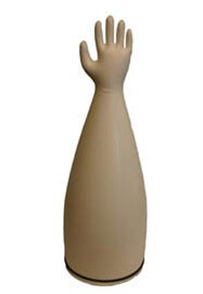 Provides quick and easy glove replacement while leaving the sleeves attached to the glove box. | 1671-07 displayed