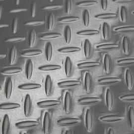Diamond tread plating is both slip resistant and hygienic. Easy to wash down and meets safety regulations for slip resistance.