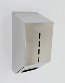 Stainless Steel Wall Mounted 1 Chamber Glove Dispenser  |  4952-80-2 displayed
