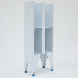 Polypropylene cubbies, single-sided with 4 compartments | 4955-12 displayed