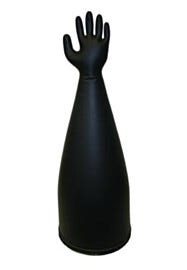 Sleeves and glove combination, fabricated of heavy duty chemical-resistant neoprene | 1689-02 displayed