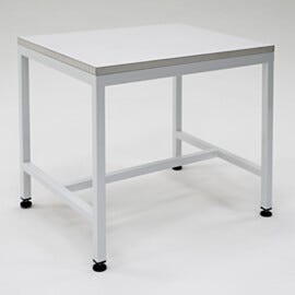 Powder-coated steel stands are made of 1.5" (38 mm) square steel tubes and includes nylon leveling feet; positions chamber 30" above floor | 9670-03 displayed