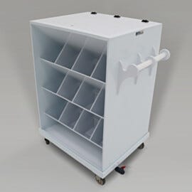 Polypropylene Chemical Transport Carts for Safe Transport with Spill Containment Area  |  3401-31 displayed