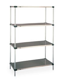 18-gauge Type 304 Stainless steel with black epoxy corners and raised ship’s edge