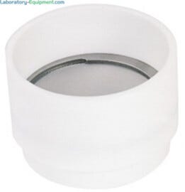 Prevents splashing by pouring in liquid nitrogen in the grinding chamber  |  6926-08 displayed