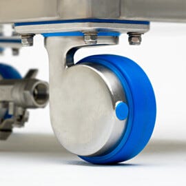 Equip casters to carts or other appliances for sterile applications | 2807-85 displayed