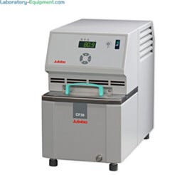 CF30 Cryo-Compact Circulator by Julabo with a -30°C to +150°C temperature range, a 3.5L capacity, RS232 interface, and a 15L/min flow rate for routine applicati  |  2540-04 displayed