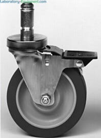 Stainless steel cart casters. Product details may differ. | 2650-97 displayed