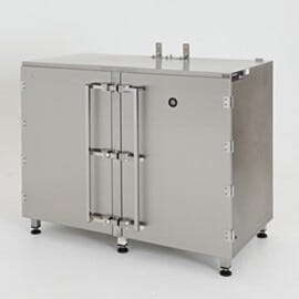 Drum storage desiccator cabinet, 304 stainless steel, with optional automatic gas-purge controller | 1989-02A displayed