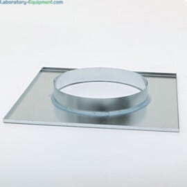Galvanized steel flange adapter mounts to standard FFUs for sealed duct connections and long-term cleanroom airflow performance | 6601-03 displayed