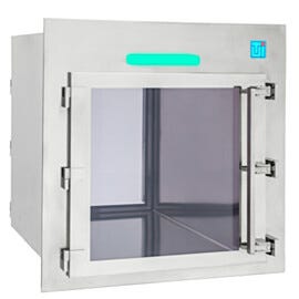 CleanMount® Smart pass-through chamber with electronic interlock and door status alerts | 2635-10B-2-316 displayed