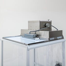 Explosion-proof FFU and LED light are housed in stainless steel and have potted wiring | 9999-ExplosionProof displayed