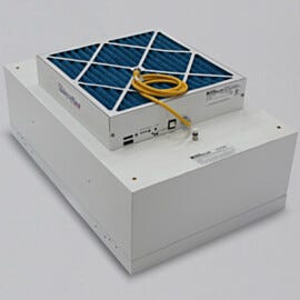 Smart HEPA Fan Filter Unit with EC Motor and Room-Side Replaceable Filter, which prevents celing breach and cleanroom shut-down during serving | 6601-23A-HR-EC displayed