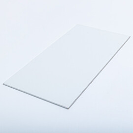 Vinyl laminate face of gypsum ceiling panel eliminates additional finishing  |  6705-09 displayed