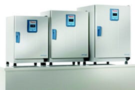 Heratherm General Protocol Microbiological Incubators by Thermo Fisher Scientific with gravity convection in 75L, 117L and 194L capacities | 1799-PP-01 displayed