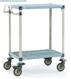 Antimicrobial MetroMax Q unit with 2 corrosion proof shelves, posts and handles | 1403-08 displayed