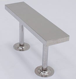 Cleanroom-compliant, aseptic benches for ISO-rated gowning rooms