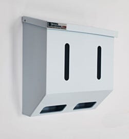2 Chamber Polypro Glove Dispenser | 4952-76 displayed