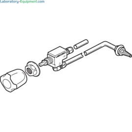 Illustration of the standard service fixture kit for fume hoods  |  3644-80 displayed