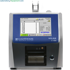 ISO 21501-4 compliant unit with a 0.1 - 1.0 μm sensitivity, a 1.0 CFM (28.3 LPM) flow rate and a Long Life Laser Diode; monitors ISO class 1-7 cleanrooms  |  1510-41 displayed