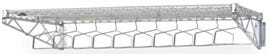 The garment racks come with 11 hangers spaced at 3" intervals with the unique hanger capture mechanism that provides theft deterrence | 2650-20 displayed