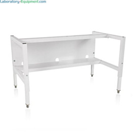 Welded and Non-Welded Telescoping Base Stand with Leveling Feet and Shelf by Labconco compatible with Logic BSCs manufactured after September 2024