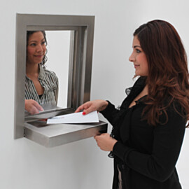 Ideal for transferring documents in labs, medical offices, banks, service stations and other facilities | 5050-61 displayed