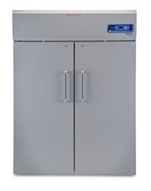 Double-solid door 1447L TSX High-Performance Refrigerator by Thermo Fisher Scientific with 8 shelves and 4 casters; GMP Clean Room Class A/ISO 6 compatible  |  1621-15 displayed