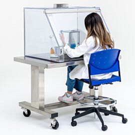 Benchtop design allows comfortable seated operation which provides an ergonomic working position for detailed tasks | 5052-03 displayed