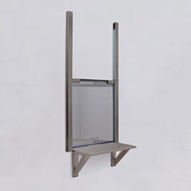 Vertical Sliding Convenience Windows include a 12"-deep reinforced shelf on one side | 1702-86 displayed