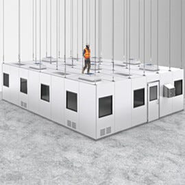 Terra's BioSafe® Ceiling Panels are fully walkable, self-spported or suspended from facility ceiling.