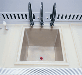 Offers excellent chemical resistance and easy cleaning  |  7018-22 displayed