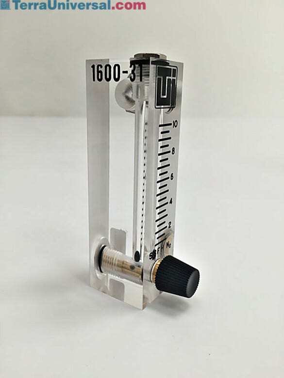 Acrylic flowmeter. Product details may differ | 1600-31 displayed