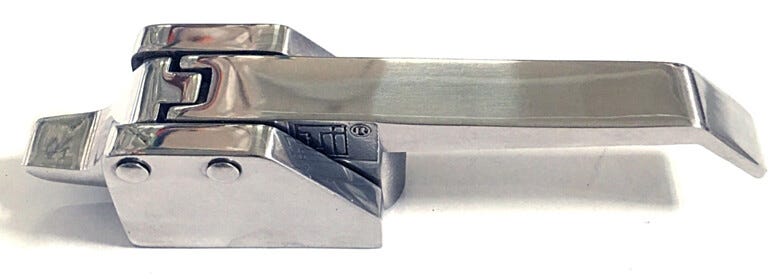 Stainless steel LiftLatch. Product details may differ. | 1603-67-2 displayed