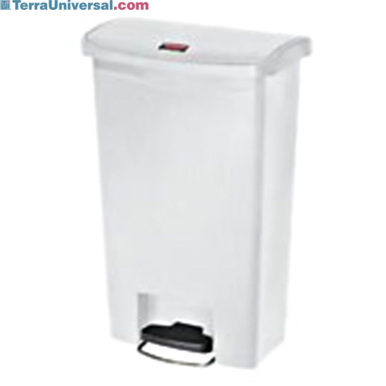 13 Gal. White Step-On Container  |  1457-17A displayed