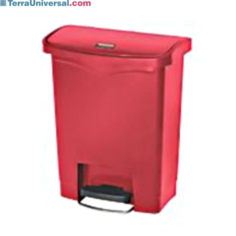 8 Gal. Red Step-On Container  |  1457-09A displayed