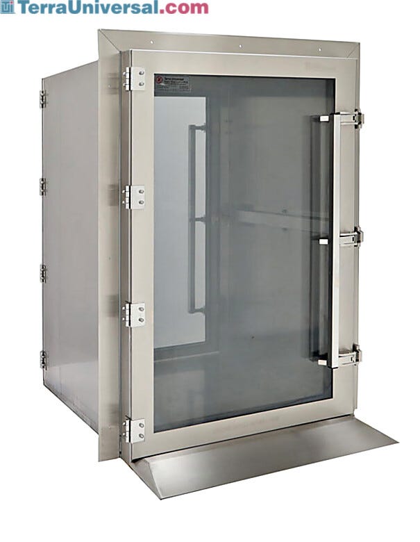 Simplifies contamination-free transfer of materials between classified spaces | 2636-12D-2 displayed