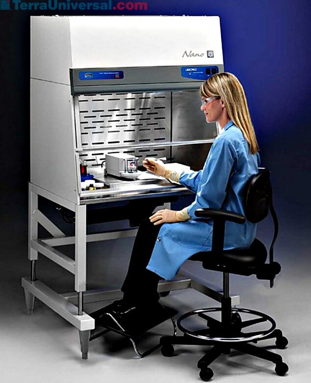 Shown: 3' Xpert Nano Enclosure on the optional hydraulic-lift stand  |  3644-61 displayed