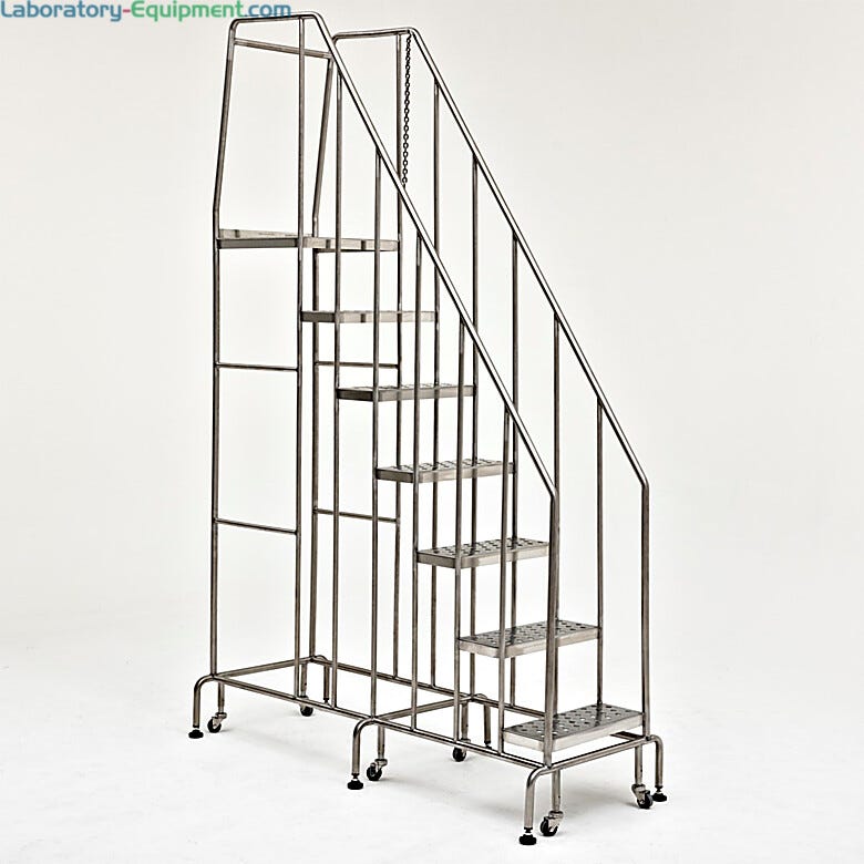 Terra's BioSafe® stainless steel step ladders are ideal for hygenic environments   |  2805-10C-316 displayed