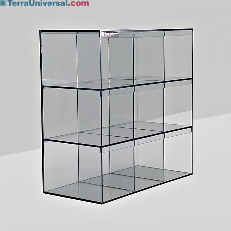 Static-dissipative PVC 9-Cubby Wafer Boat Organizer 16