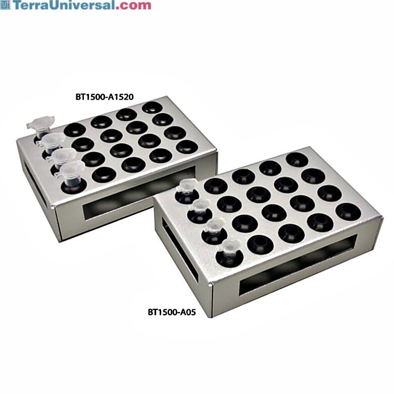 Optional Adapter, 20 x 1.5/2.0 ml for Benchmark Scientific microplate shakers, BT1500-A1520  |  2823-95 displayed