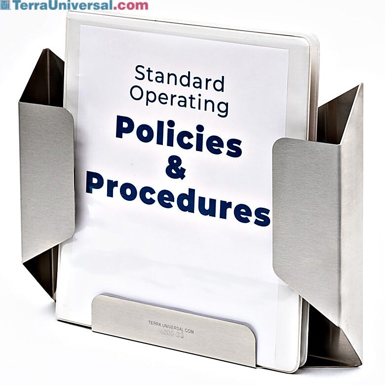 BioSafe® stainless steel wall-mounted file holder  |  4005-33 displayed