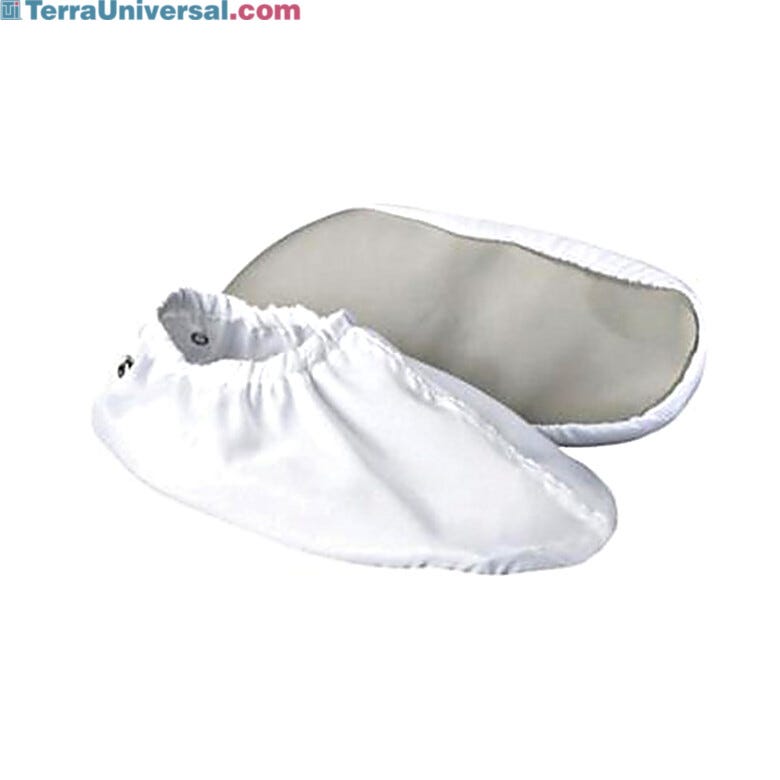Uniform Technology offers white or light blue reusable shoe covers at an affordable price | 4953-57A displayed