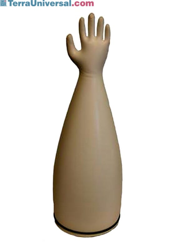 Provides quick and easy glove replacement while leaving the sleeves attached to the glove box.  |  1671-07 displayed